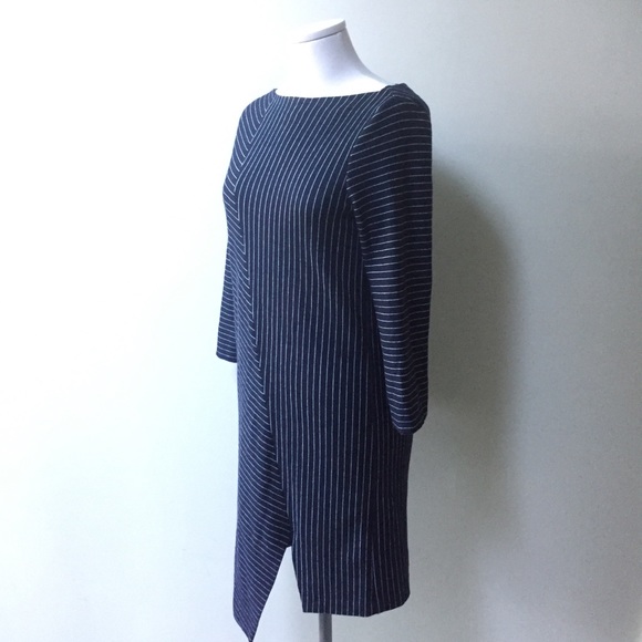 SISLEY Pin-Striped Wool-Blend Dress - Picture 3 of 4